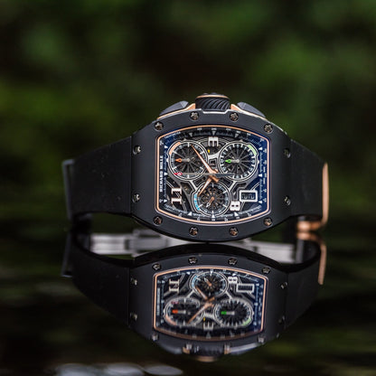 Richard Mille RM 72-01 Automatic Winding Lifestyle Flyback Chronograph Rose Gold / Black Ceramic