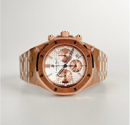 Audemars Piguet Royal Oak Chronograph Rose Gold 38mm Silver Dial 26315OR.OO.1256OR.01