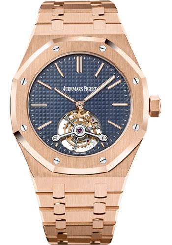 Audemars Piguet Royal Oak Extra-Thin Tourbillon Watch-Blue Dial 41mm-26510OR.OO.1220OR.01