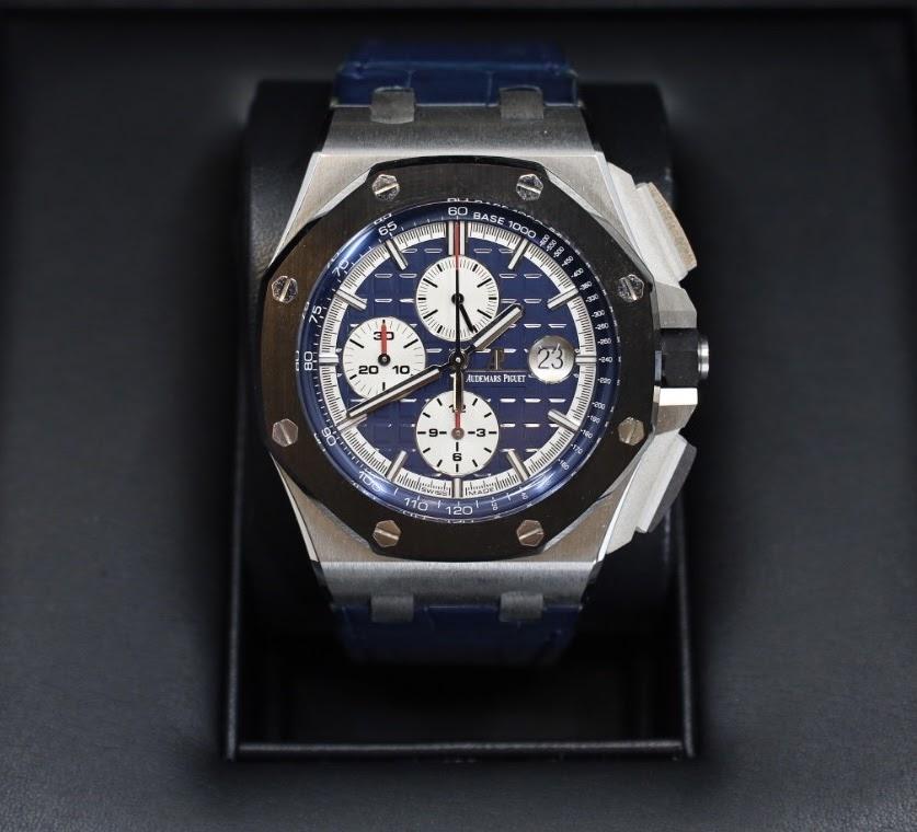 Audemars Piguet Royal Oak Offshore Chronograph Watch-Blue Dial 44mm-26401PO.OO.A018CR.01