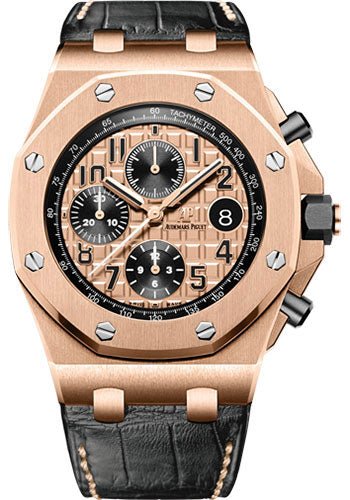 Audemars Piguet Royal Oak Offshore Chronograph Watch-Pink Dial 42mm-26470OR.OO.A002CR.01