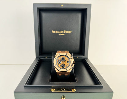 Audemars Piguet Royal Oak Offshore Chronograph Watch-Pink Dial 42mm-26470OR.OO.A002CR.01