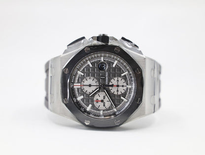 Audemars Piguet Royal Oak Offshore Chronograph Watch-Rhodium Dial 44mm-26400IO.OO.A004CA.01