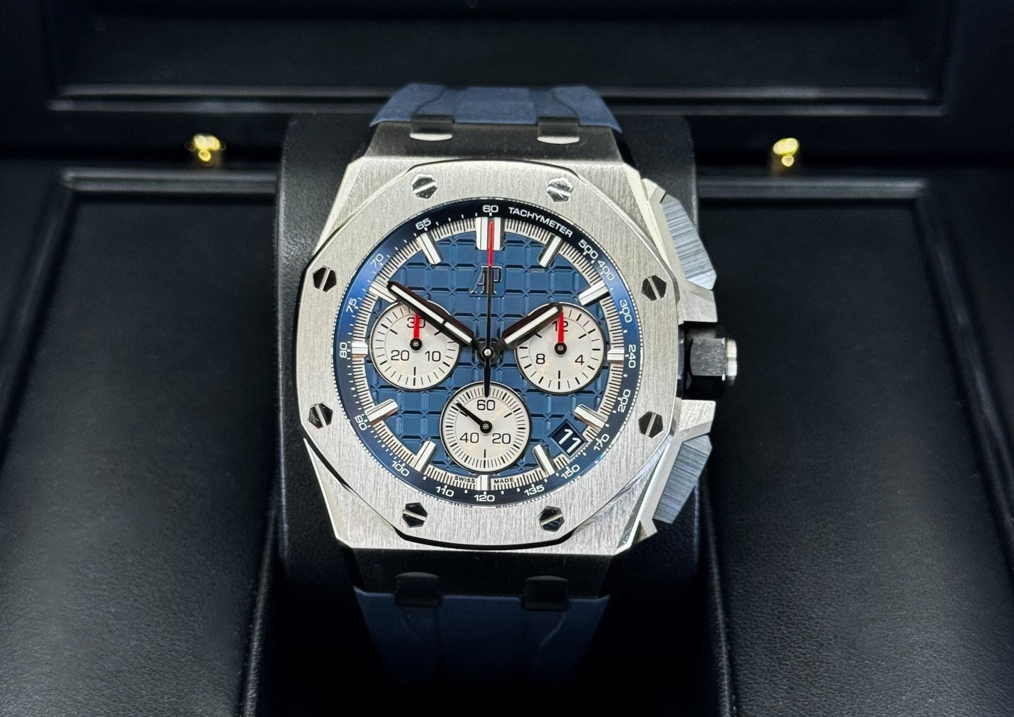 Audemars Piguet Royal Oak Offshore Watch Blue Dial 43mm-26420TI.OO.A027CA.01