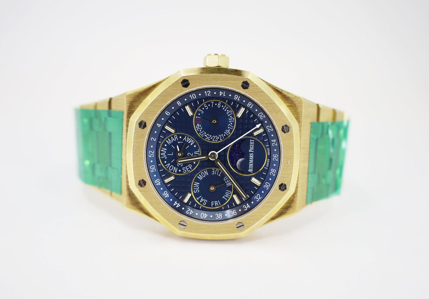 Audemars Piguet Royal Oak Perpetual Calendar Watch-Blue Dial 41mm-26574BA.OO.1220BA.01