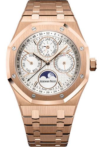 Audemars Piguet Royal Oak Perpetual Calendar Watch-Silver Dial 41mm-26574OR.OO.1220OR.01