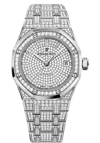 Audemars Piguet Royal Oak Self Winding Watch-Diamond Dial 37mm-15452BC.ZZ.1258BC.01