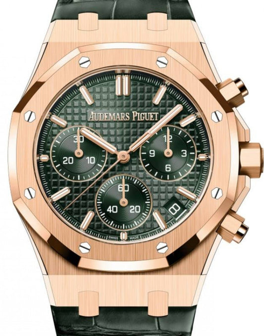 Audemars Piguet Royal Oak Selfwinding Chronograph Rose Gold 41mm Khaki Dial 26240OR.OO.D404CR.01