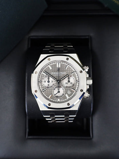 Audemars Piguet Royal Oak Selfwinding Chronograph Stainless Steel 38mm Grey Dial 26715ST.OO.1356ST.02