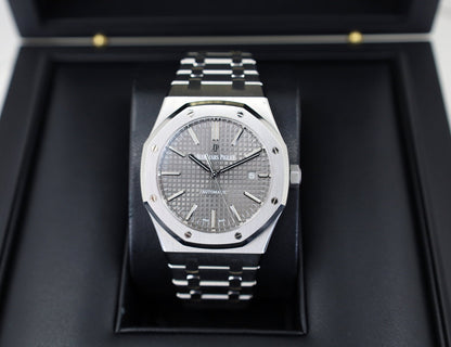 Audemars Piguet Royal Oak Selfwinding Watch - 41mm - Stainless Steel - Grey Dial - Calibre 4302-Grey Dial 41mm-15500ST.OO.1220ST.02