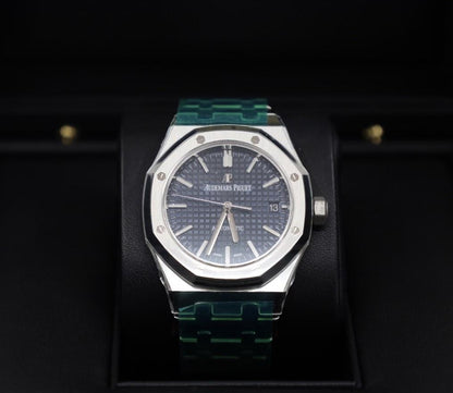 Audemars Piguet Royal Oak Selfwinding Watch-Blue Dial 37mm-15450ST.OO.1256ST.03