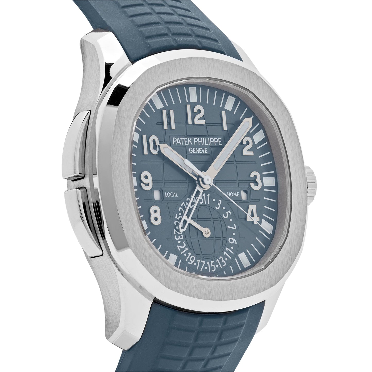 Patek Philippe Aquanaut 5164G-001 'Travel Time' White Gold Blue-Gray Dial (2024)