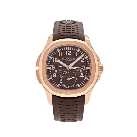 Patek Philippe Aquanaut 5164R-001 Travel Time Brown Dial Rose Gold (2022)