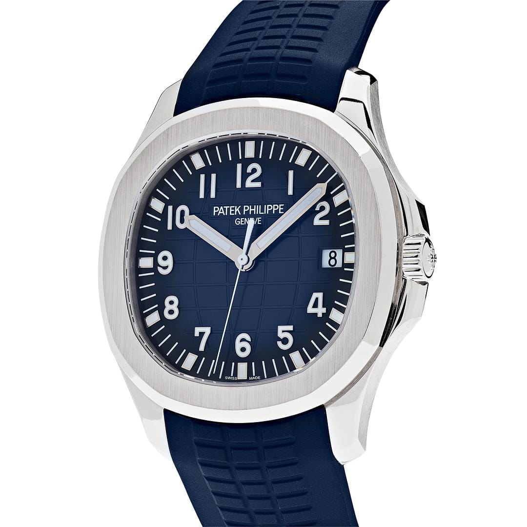 Patek Philippe Aquanaut 5168G-001 White Gold Blue Dial