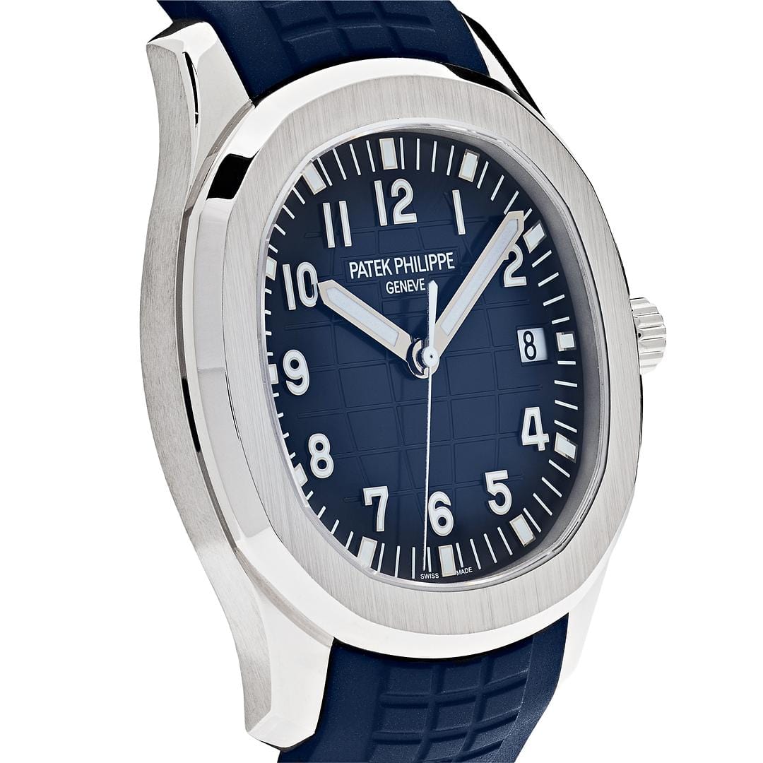 Patek Philippe Aquanaut 5168G-001 White Gold Blue Dial