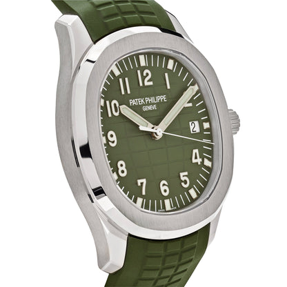 Patek Philippe Aquanaut 5168G-010 'Jumbo' White Gold Khaki Green