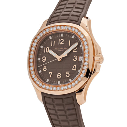 Patek Philippe Aquanaut 5268/200R-010 Rose Gold Brown Dial Diamond Bezel (2023)