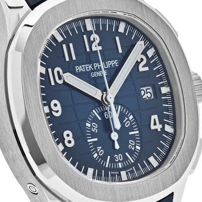 Patek Philippe Aquanaut 5968G-001 White Gold Blue Dial (2024) Uncut Strap