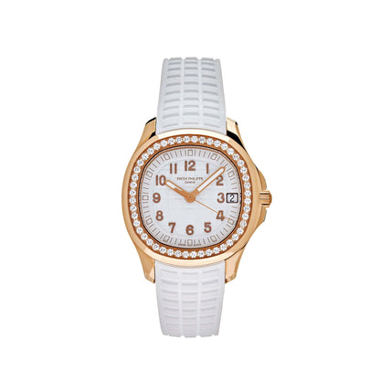 Patek Philippe Aquanaut Luce 5268/200R-001 Rose Gold Diamond Bezel White Dial